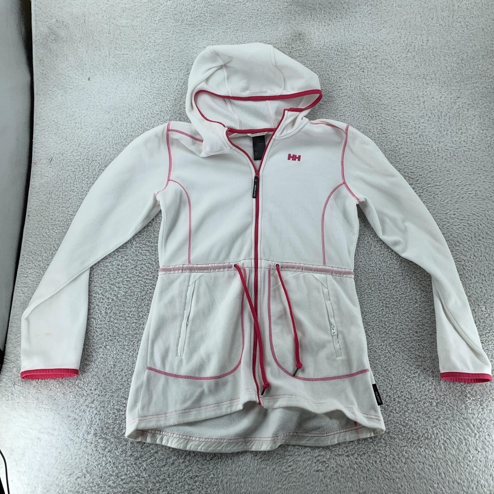Helly Hansen Odin‎ Jacket Womens Large Polar Fleece Hooded Zip Drawstring